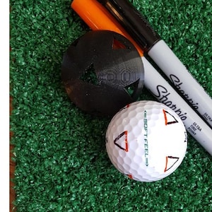 Golf Ball Stencil - Triangle Alignment