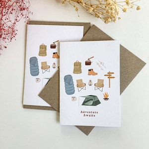 Adventure Awaits | A6 Greeting card | Funny | Birthday card