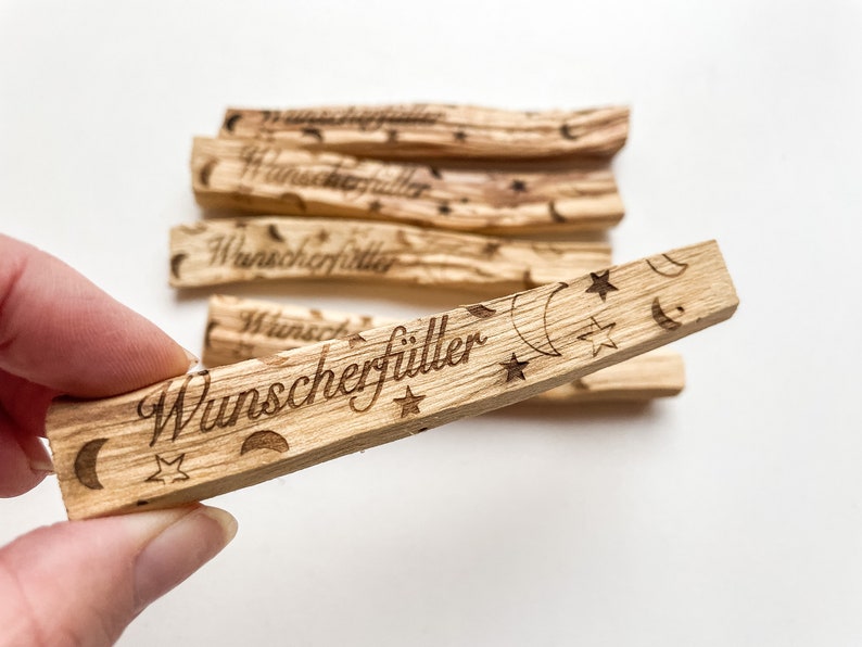 Palo Santo Räucherstick mit Botschaft Wunscherfüller für die Rauhnächte / Raunächte geeignet Bild 1