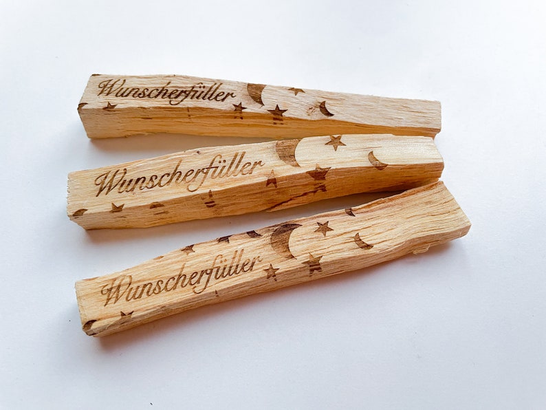 Palo Santo Räucherstick mit Botschaft Wunscherfüller für die Rauhnächte / Raunächte geeignet Bild 2