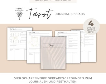 Tarot | Journal Spread | Tarot reading as digital PDF or printable