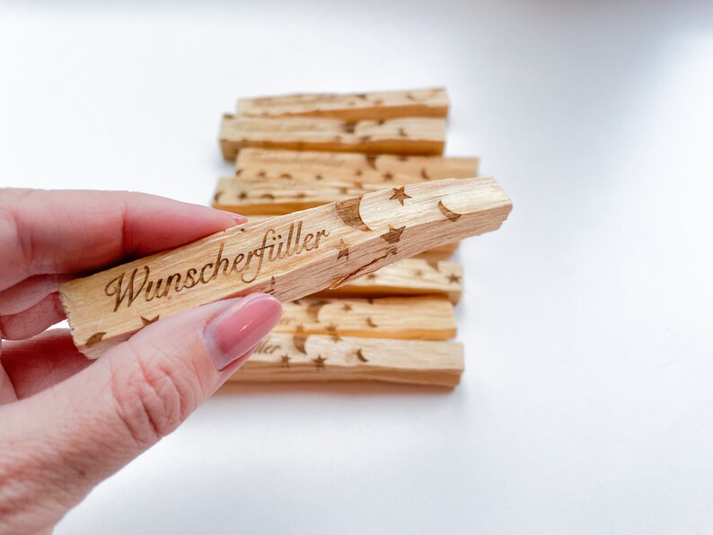 Palo Santo Räucherstick mit Botschaft Wunscherfüller für die Rauhnächte / Raunächte geeignet Bild 3