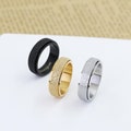 Personalize Fidget Ring for Men and Women, Unisex Anxiety Ring, Custom Engrave Rotate Spinner Ring, Spin Band