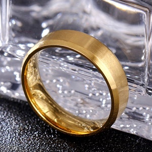 Personalisierte Versprechen Ringe für Him & Her, individuell gravierte Edelstahl Ringband, individuell gravierte Schmuck Bild 4