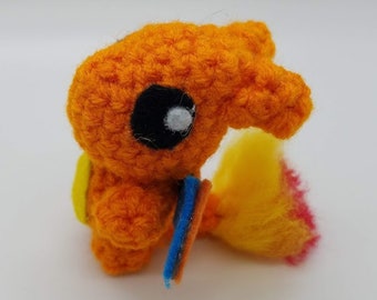 Mini 3rd Tier Fire Dragon Keychain