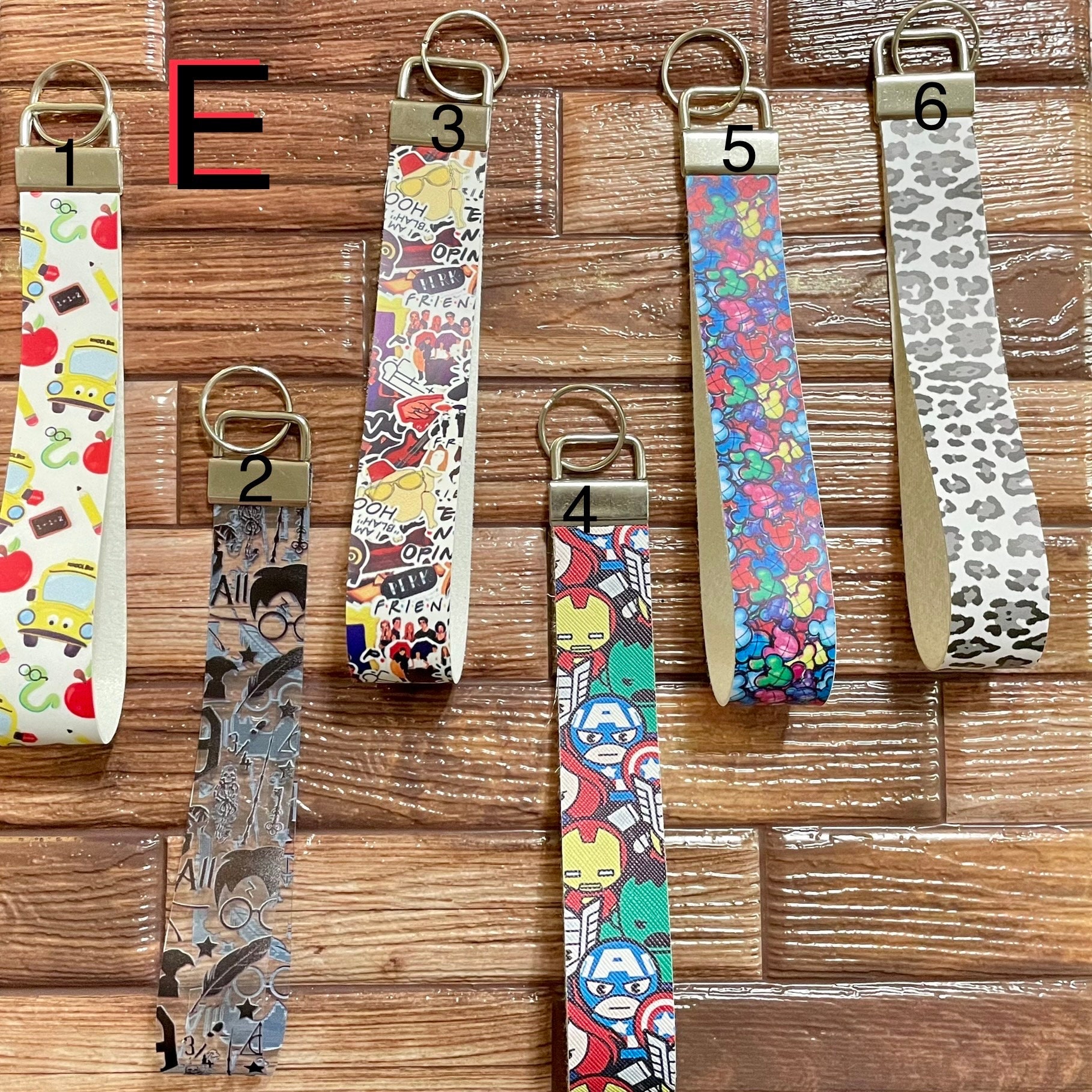 Wholesale Wristlet Keychain, Faux Leather Key Fob Keychain Bulk