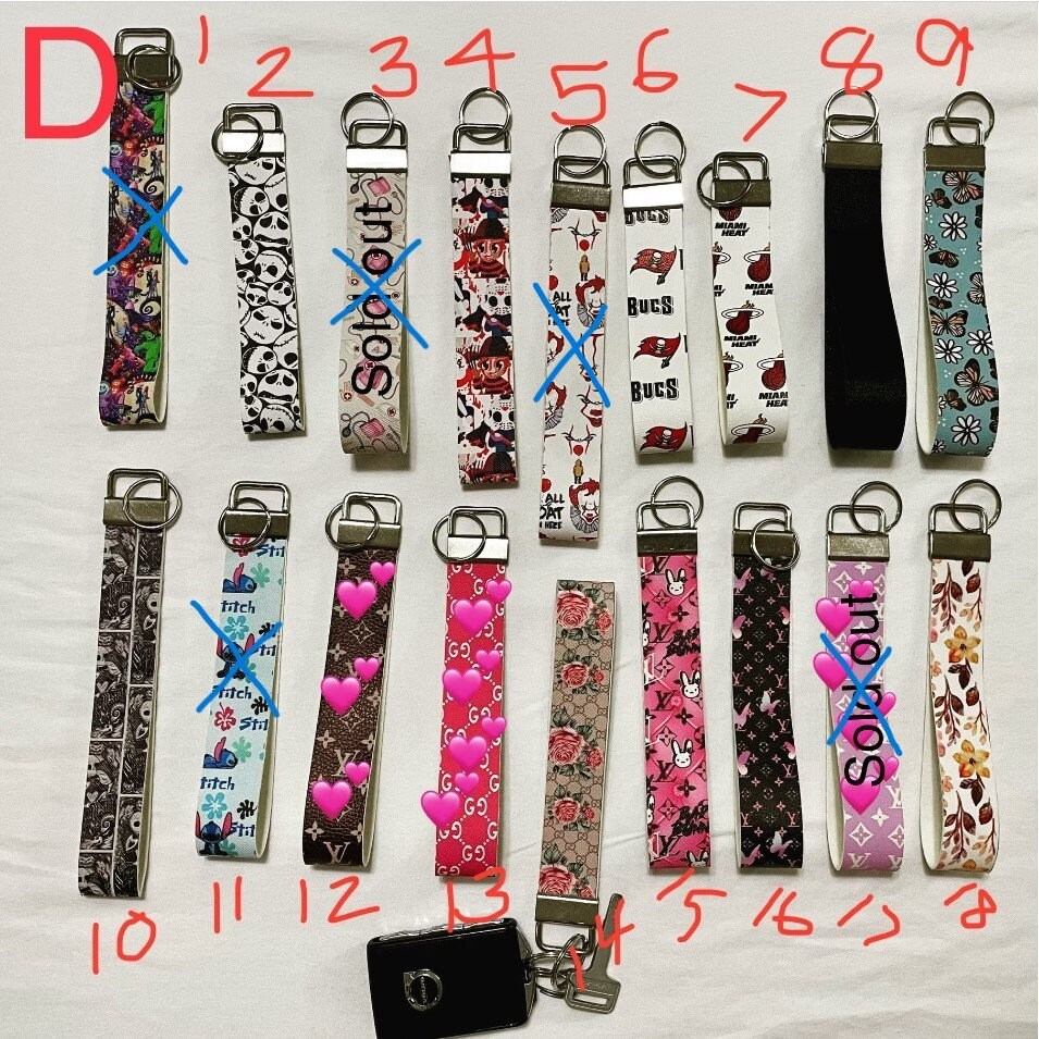 Wholesale Wristlet Keychain Faux Leather Key Fob Keychain Etsy