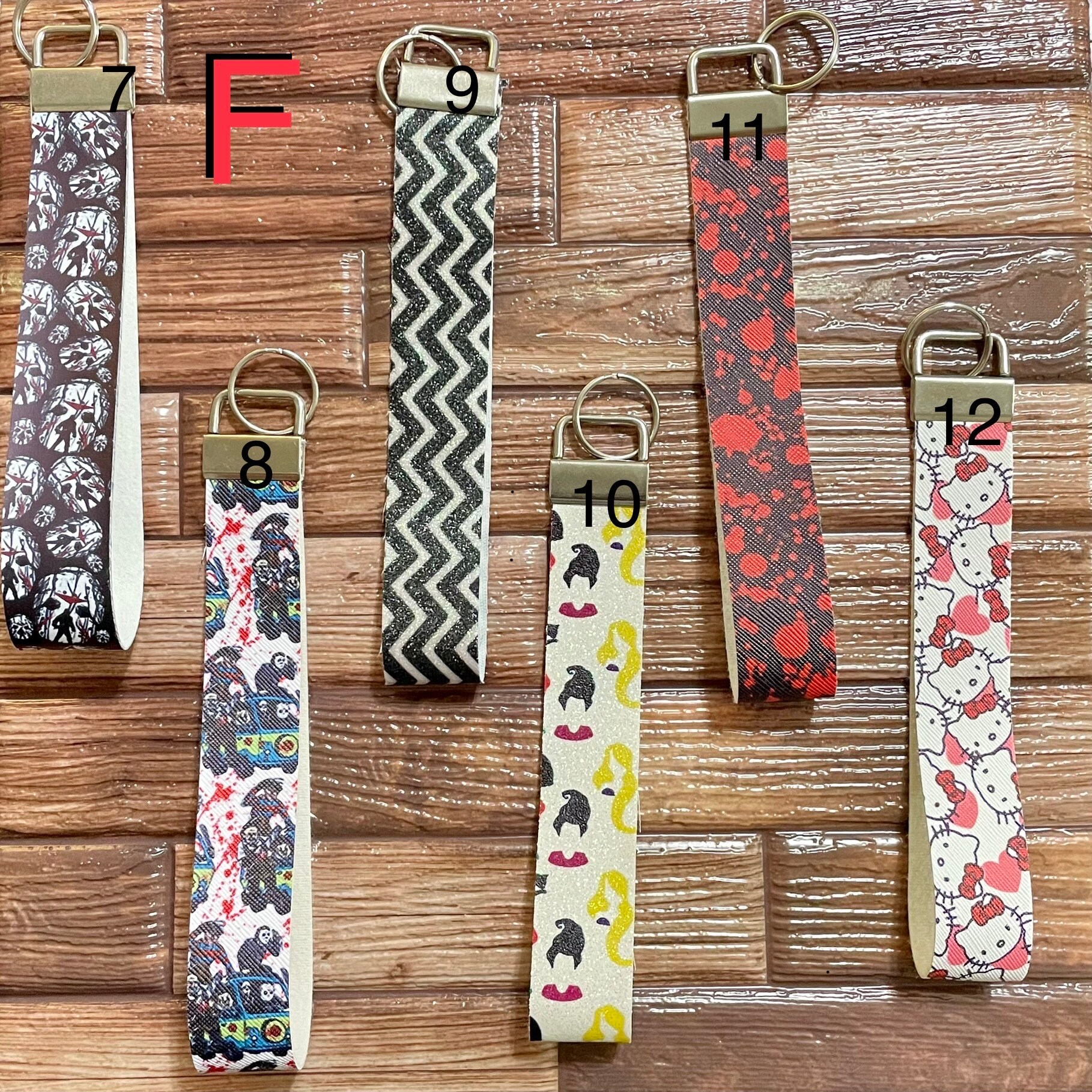 Wholesale Wristlet Keychain, Faux Leather Key Fob Keychain Bulk