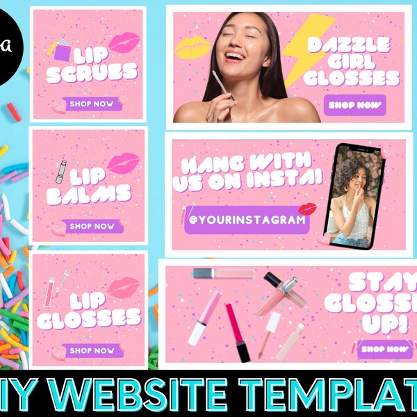 Lip Gloss Template Etsy