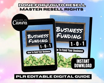 PLR 電子書籍、DFY 編集可能デジタル製品、Done For You、ビジネス資金調達、再販テンプレート、マスター再販権、Canva テンプレート、MRR 電子書籍
