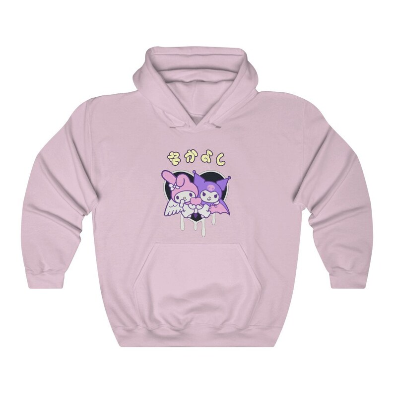 Kuromi X My Melody Hoodie Sudadera Con Capucha Harajuku Etsy