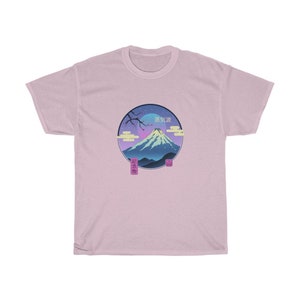 Vapor Mountain Vaporwave Shirt Anime Aesthetics Shirt. - Etsy