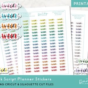 Script Planner Aufkleber, druckbare Planer Aufkleber, druckbare Planer Aufkleber