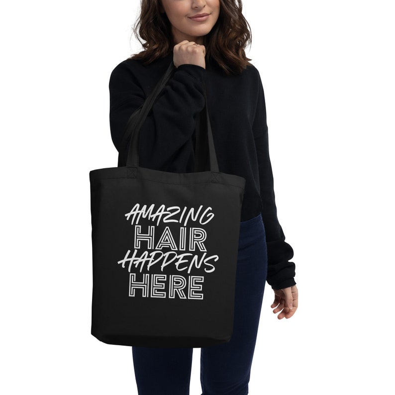 Amazing Hair Happens Here Eco Tote Bag image 3
