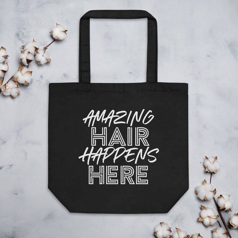 Amazing Hair Happens Here Eco Tote Bag image 1