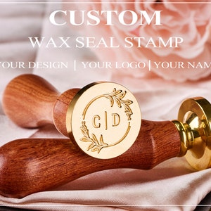 Custom Couples Wedding Wax Seal Stamp Kit, Custom Initials Wax Stamp Kit for Gift, Personalised Wedding Wax Seal Stamp, Wax Seal Kit