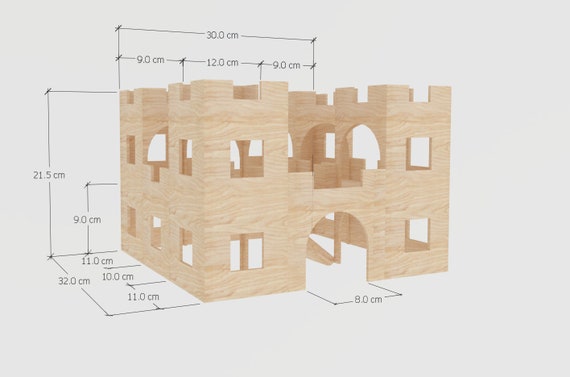 Hamster Mega Fort Castle Wooden House Shelter Hideout Hideaway