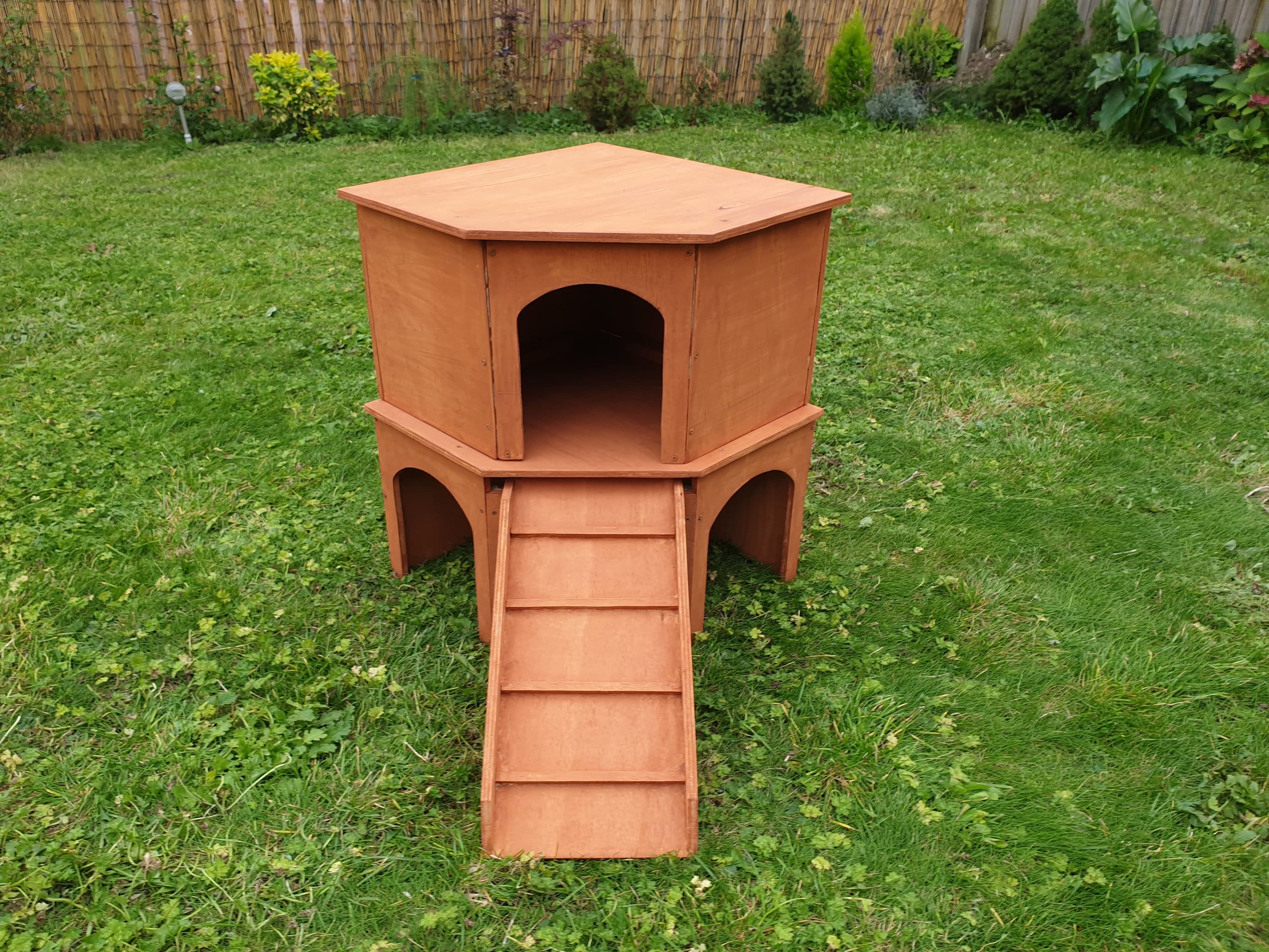 Large two Storey Corner Shelter castle for Rabbits and Guinea Etsy