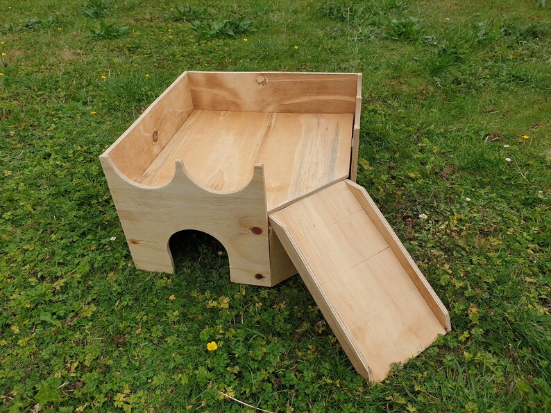 Guinea pig castle shelter house two storey hideaway hideout | Etsy