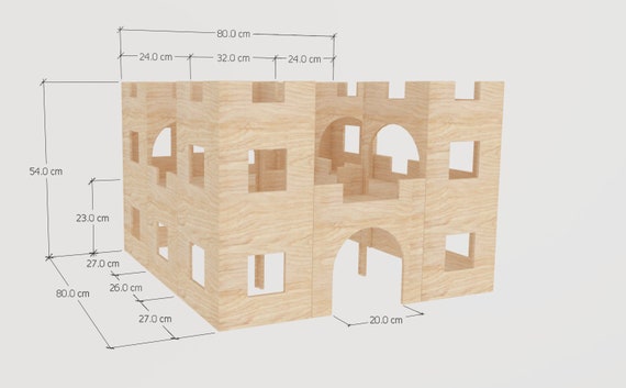 Rabbit Mega Fort Castle Wooden House Shelter Hideout Hideaway 