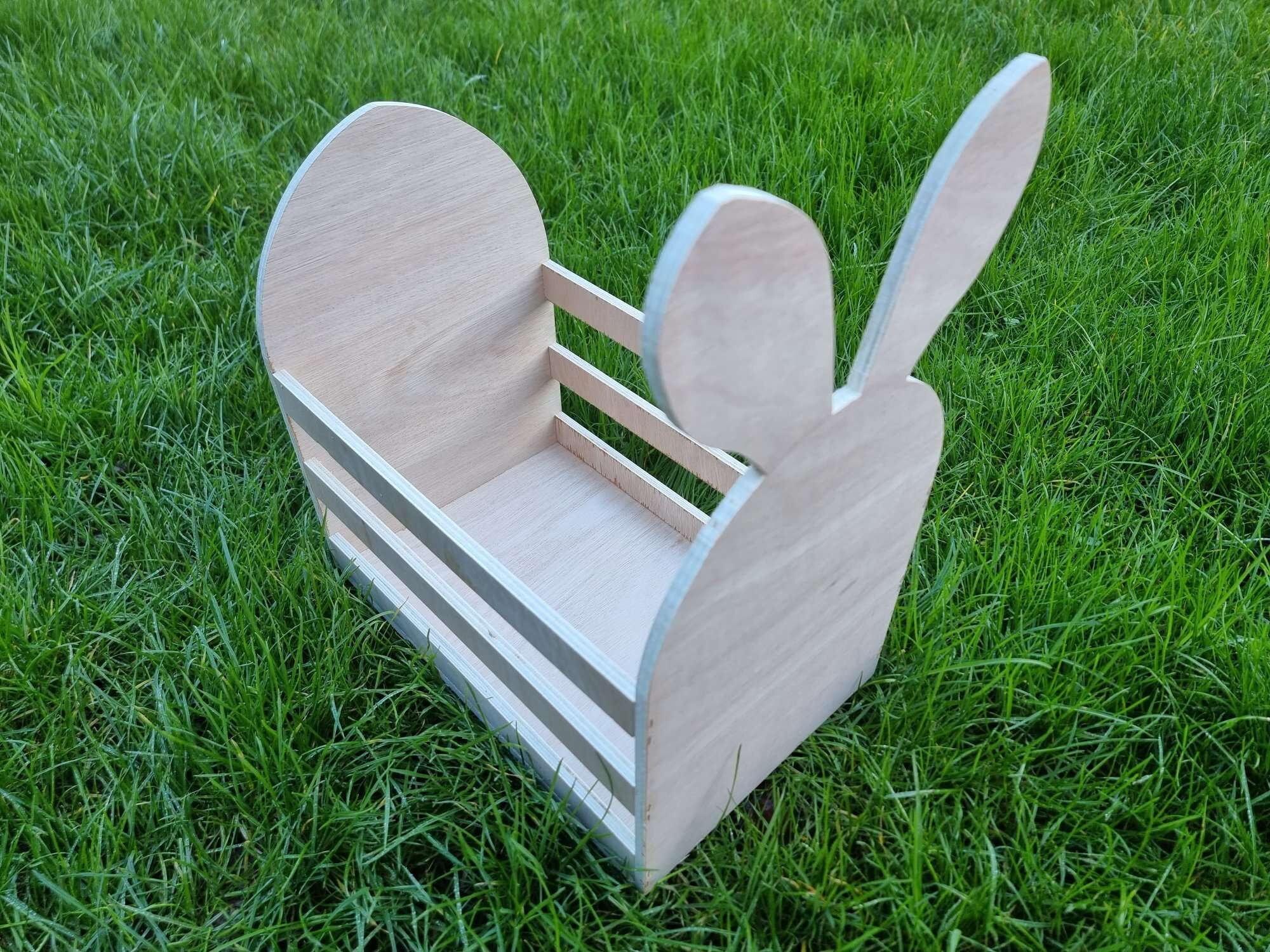 Mangiatoia per porcellini d'India Coniglietto di Pasqua Design Porta fieno  in legno Buffet per piccoli animali -  Italia
