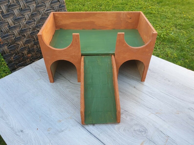 Guinea Pig Corner Play House Castle and Christmas Tree Feeder Etsy