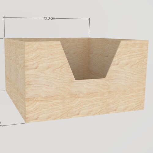 Simple Wooden Whelping Box for Cats, Weaning Box, Birthing Bed, Whelping Box, Kittens shops Box, Cat, Kitty, Kittens Box