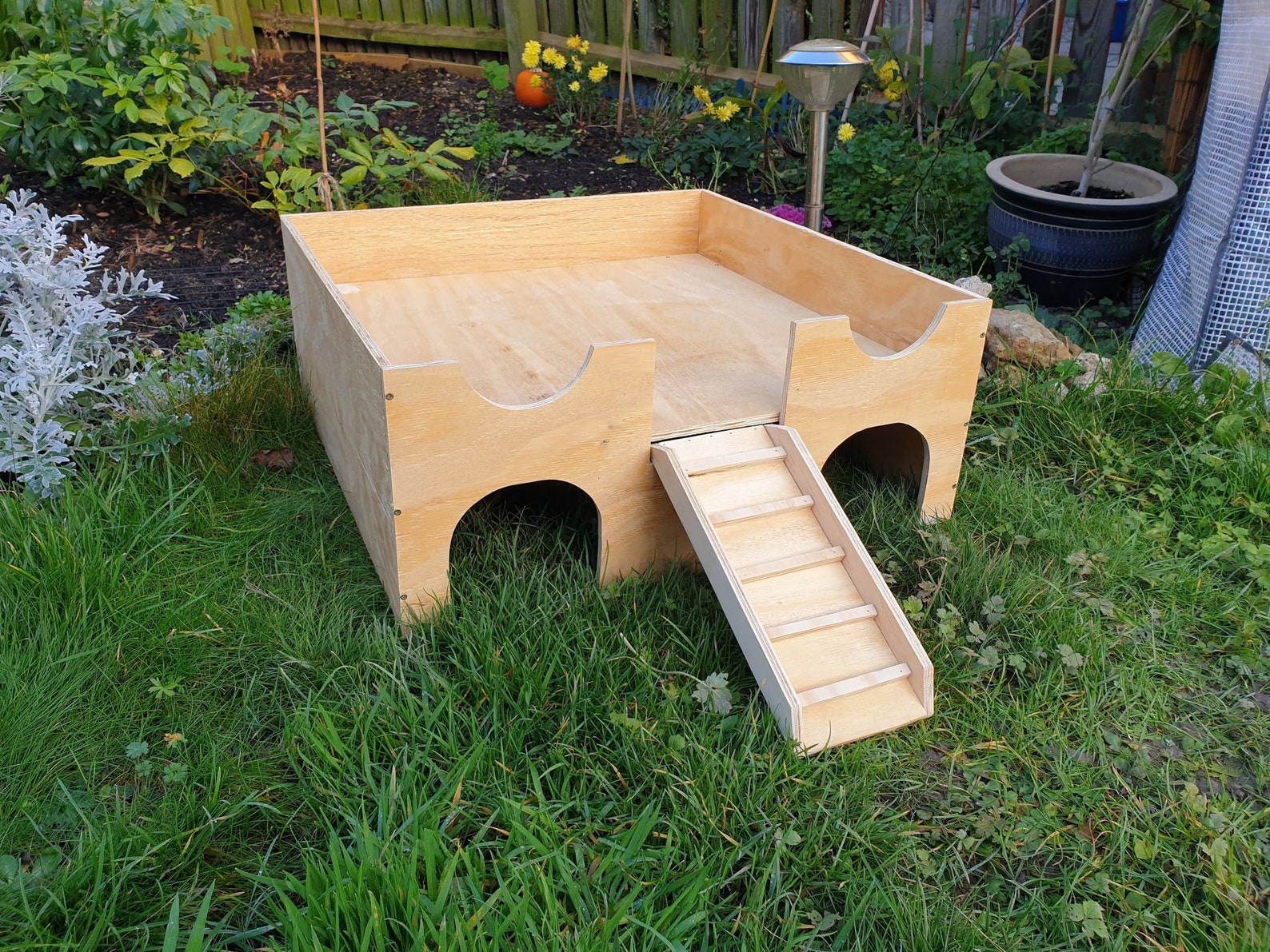 Large Guinea Pig House Shelter Hide Out Castle Two Tiered Etsy