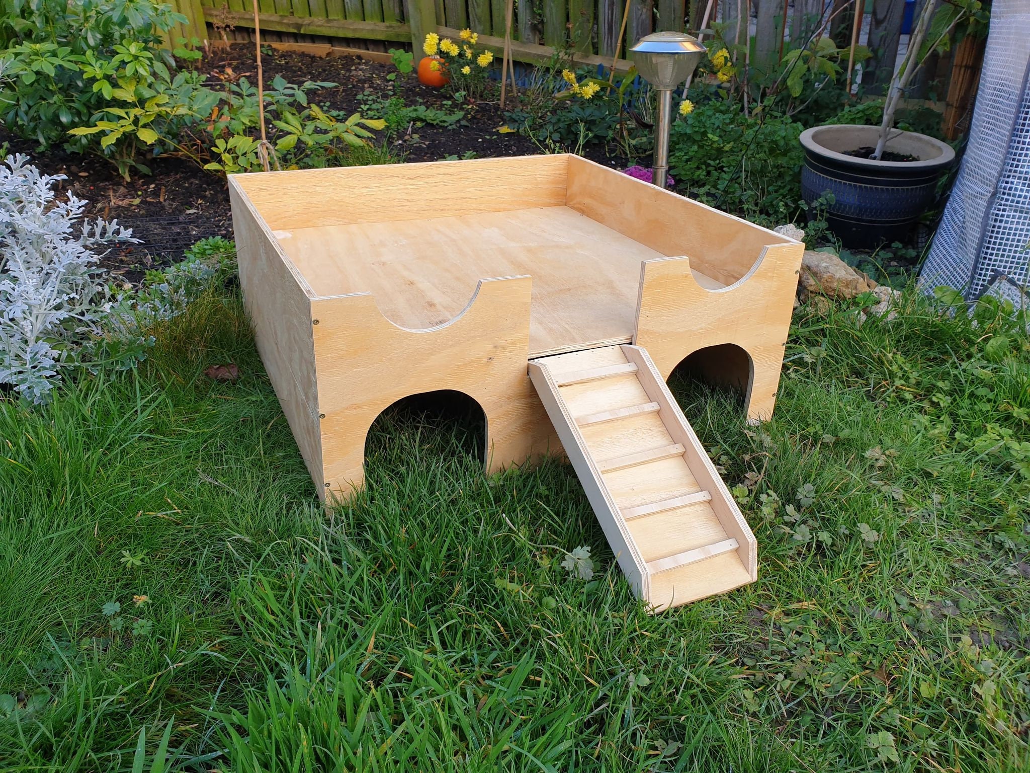 Large Guinea Pig House Shelter Hide Out Castle Two Tiered Etsy Australia