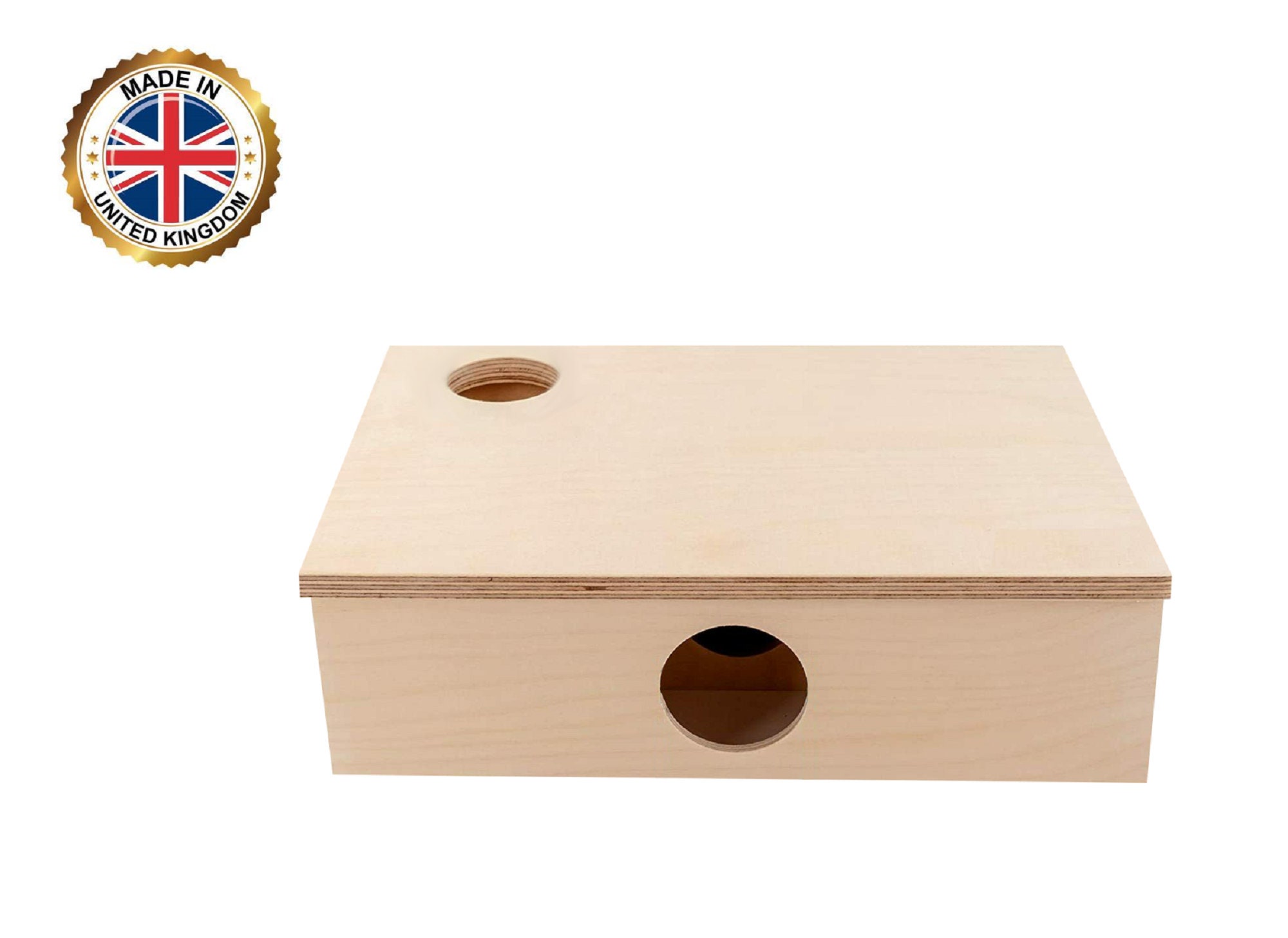 YKD Natural Wood Multi Chamber Hamster House Hamster Explore Tunnel Maze Toys for Hamster Mice Gerbils Mouse Syrian Hamsters Small Animals Hideout House 