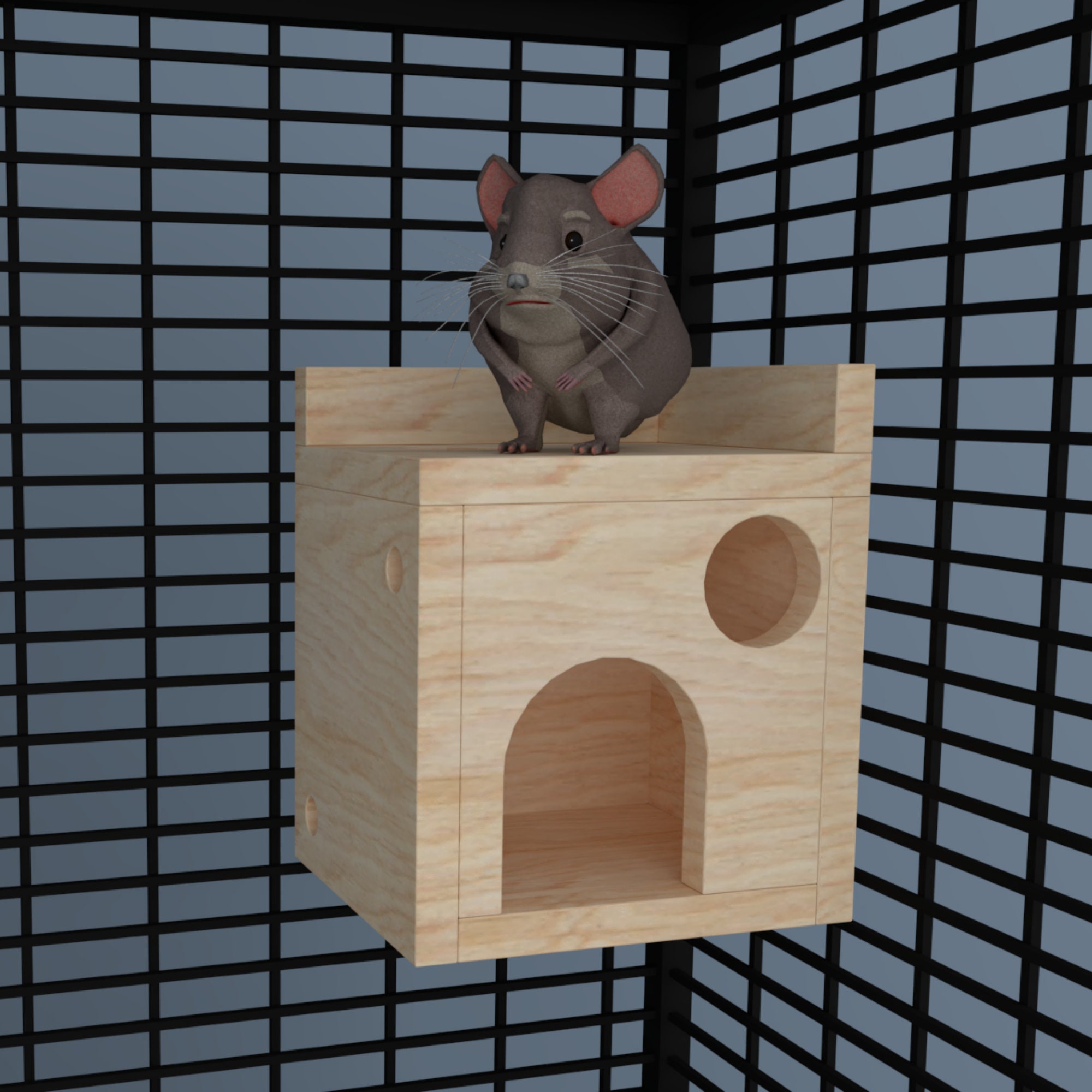 chinchilla house wood