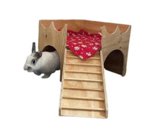 Hamster Mega Fort Castle Wooden House Shelter Hideout Hideaway -  Israel