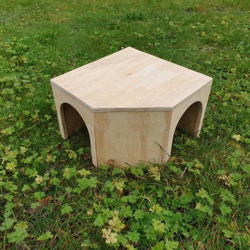 Large Corner House Shelter for Rabbits Guinea Pigs Playhouse Etsy