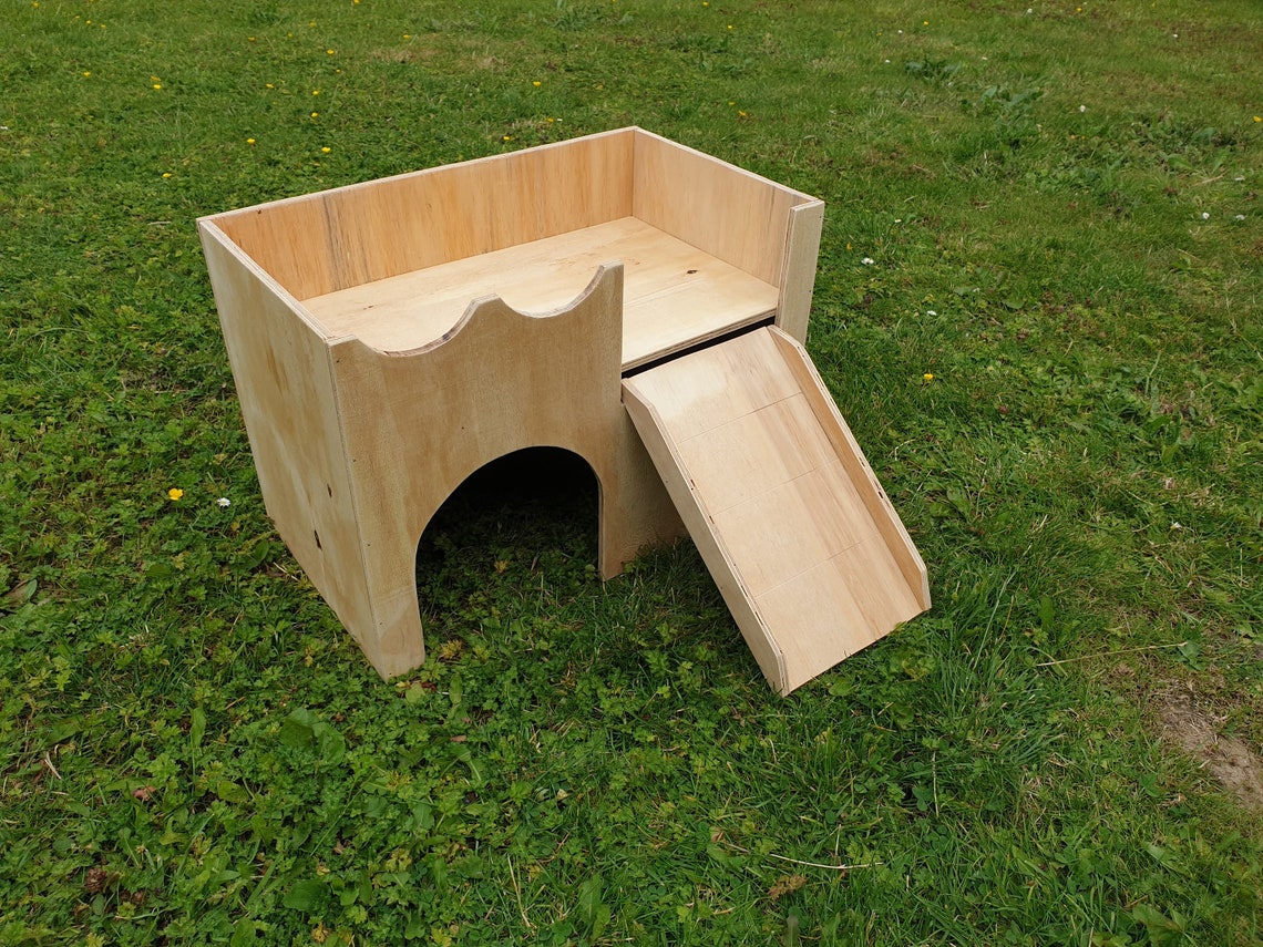 Große Burg Schutz zwei gestufte Kaninchen Haus Schloss | Etsy