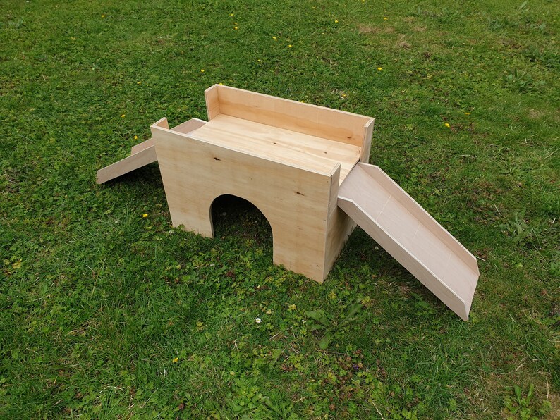 LARGE Rabbit Guinea Pig Castle Hideout Shelter playhouse small | Etsy