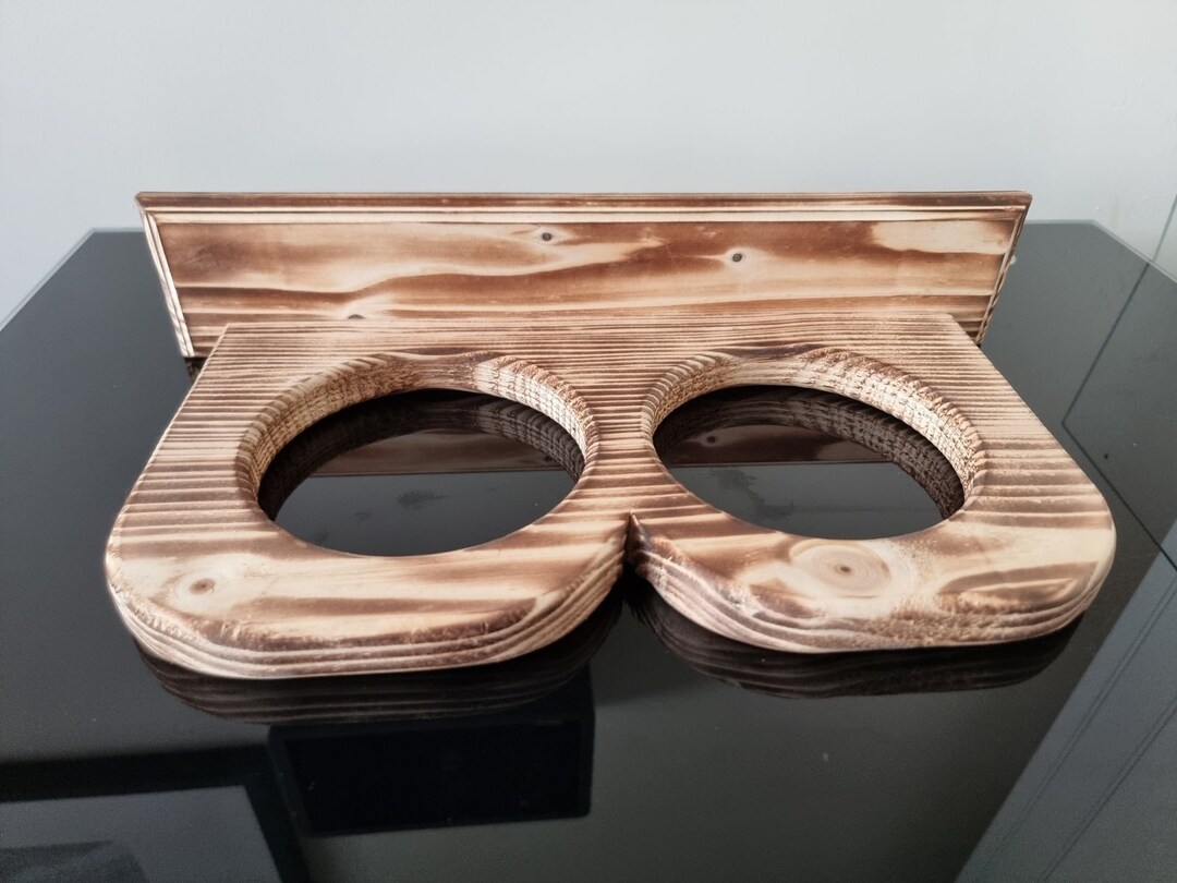 Dog Wall Bowl Holder Shelf Play Platform Wooden Mount Shelves NEW