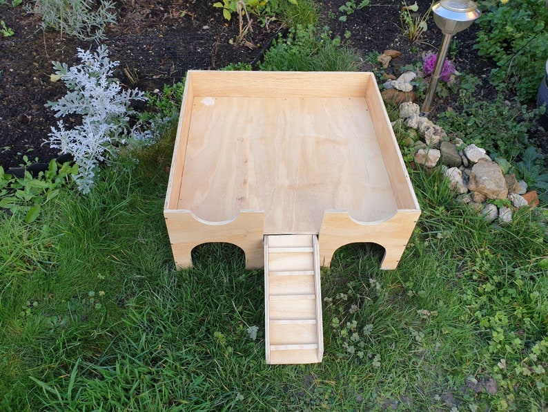 Large Guinea Pig House Shelter Hide Out Castle Two Tiered Etsy UK