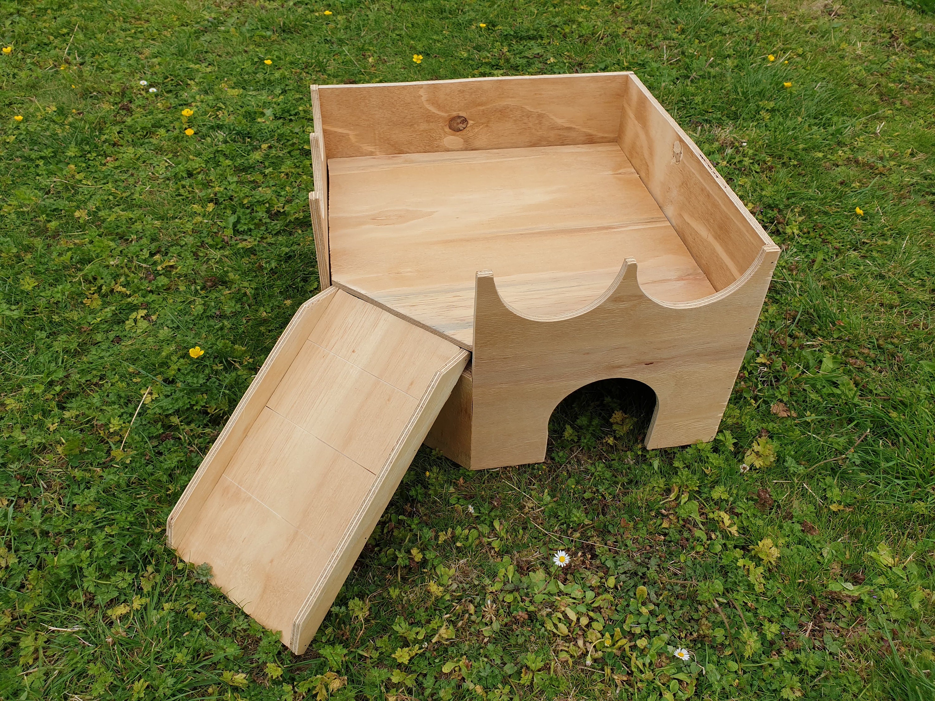 Hamster Mega Fort Castle Wooden House Shelter Hideout Hideaway 