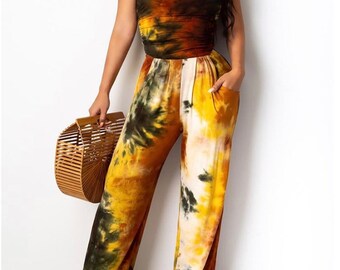 R Jumpsuit Mujer Tube Tops Estampados Halter Holgado 6026 R Jumpsuit Mujer Tube Tops Estampados Halter Holgado 6026