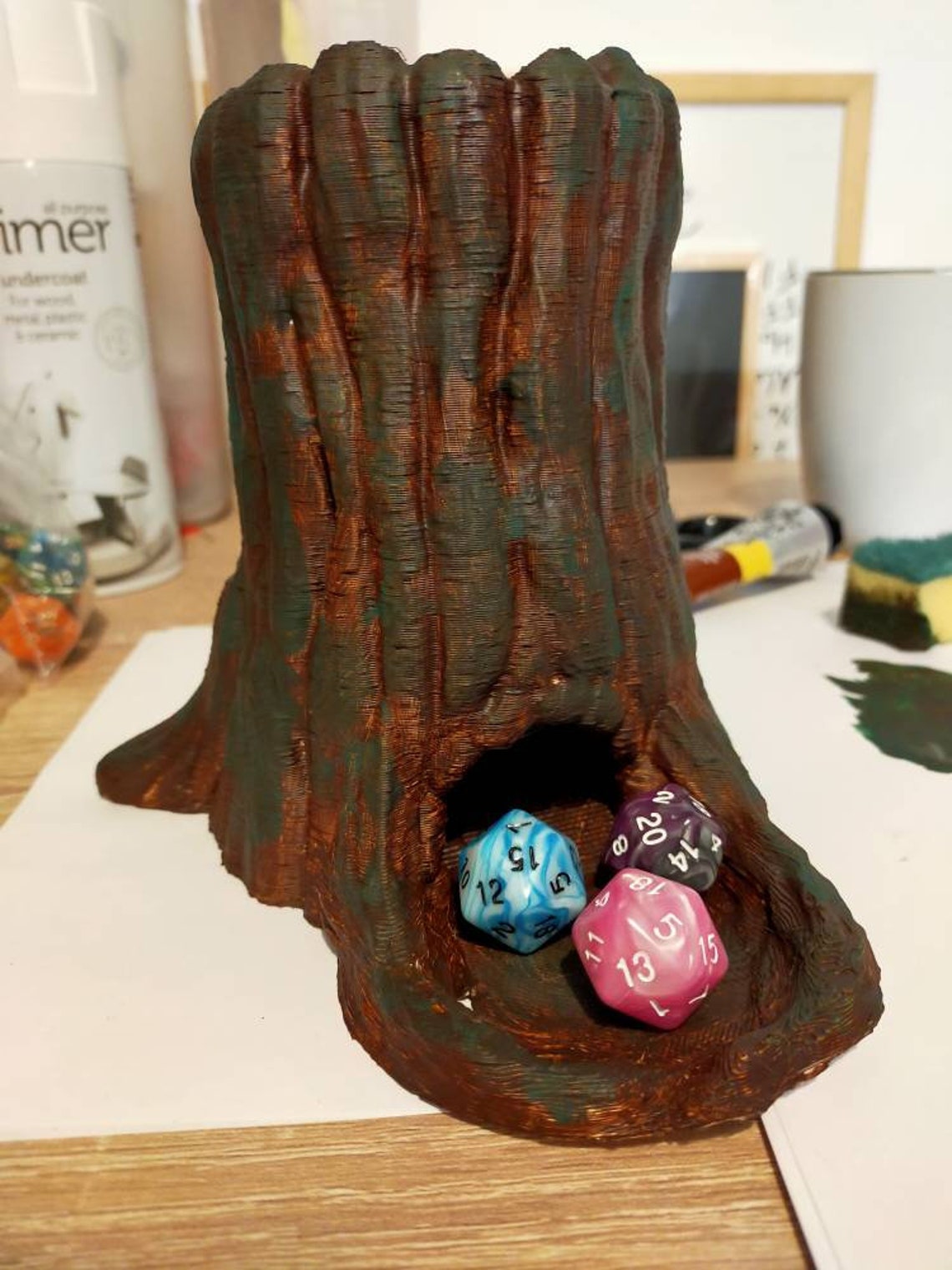 Tree Dice Tower Etsy