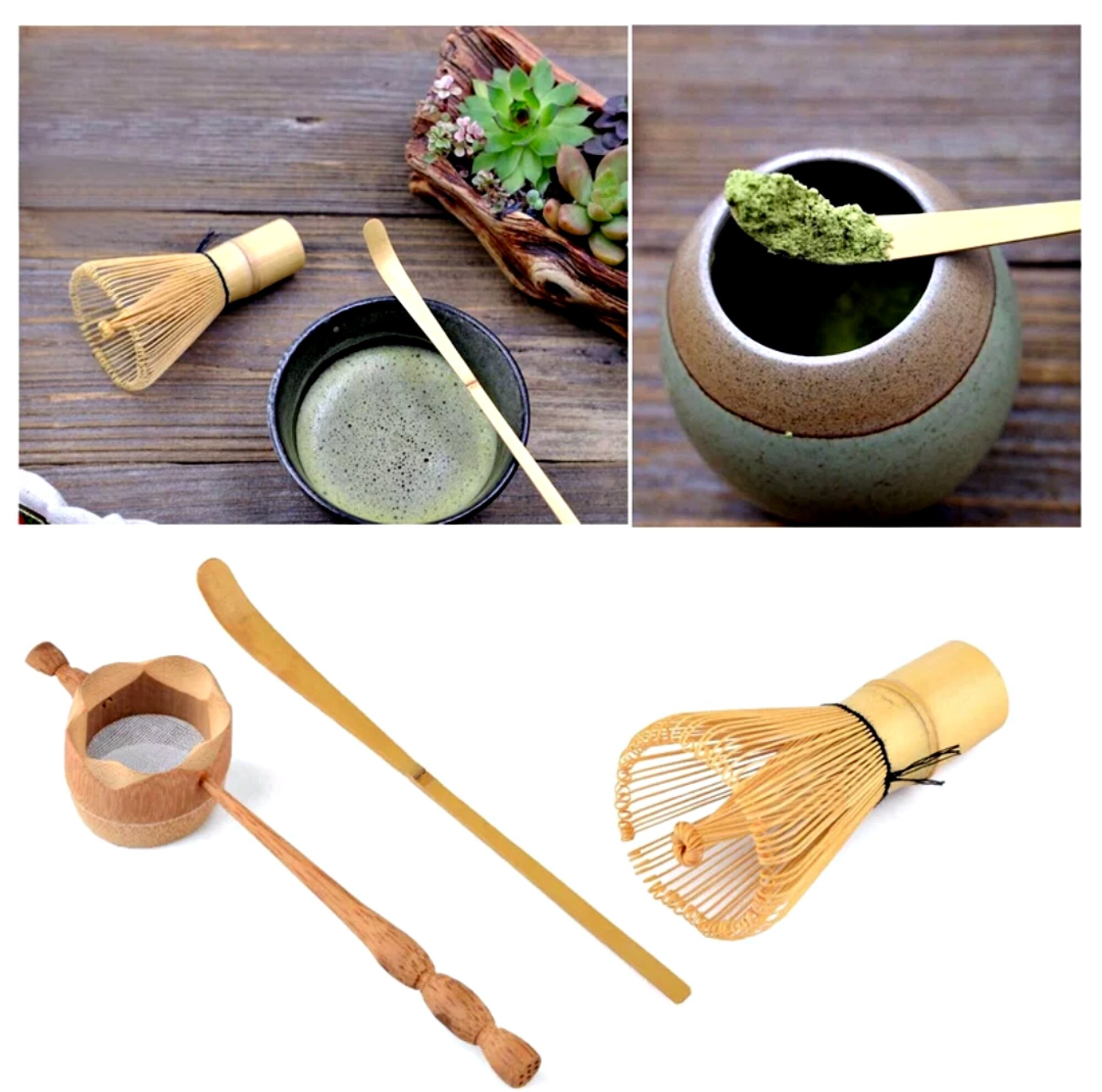 Matcha Tea SetEco Friendly Matcha Sets with Bamboo Whisk Tea Etsy