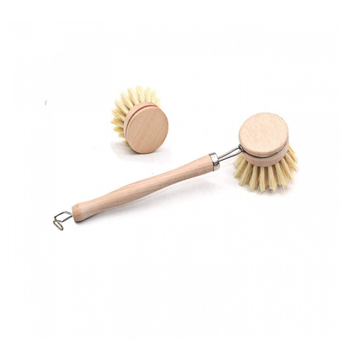 Bamboo Eco Friendly Dish Brush with 2 pcs Replaceable Etsy