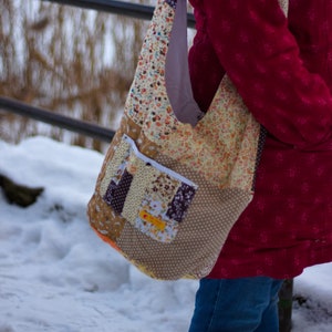 Hippie-Tasche  Orange /Tasche/Handtasche / Umhängetasche/ Upcycling / Retro