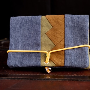 Tobacco pouch ROYAL / green patchwork / tobacco pouch