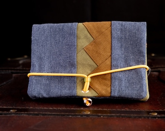 Tobacco pouch ROYAL / green patchwork / tobacco pouch