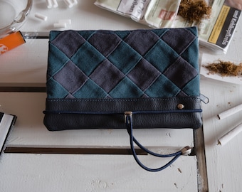 Tobacco Bag ROYAL Blue Patchwork / Tobacco Bag