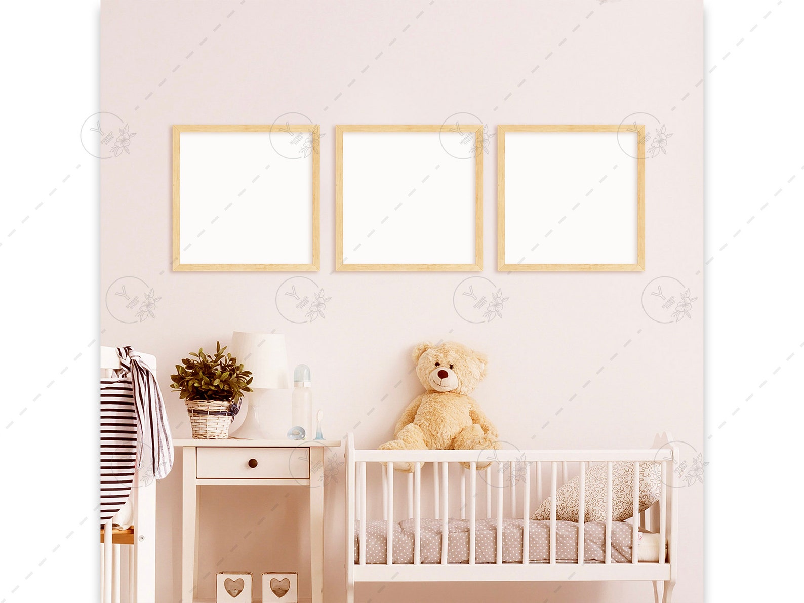 Download Nursery Frame Mockup Square Frame Mockup Set Kids Room | Etsy