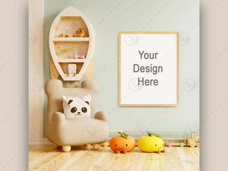 Download Wood Frame Mockup Interior Frame Mockup 8x10 Frame Mockup Clean Mockup Nursery Frame Mockup Kids Room Mockup Poster Mockup Vertical Paper Paper Party Supplies