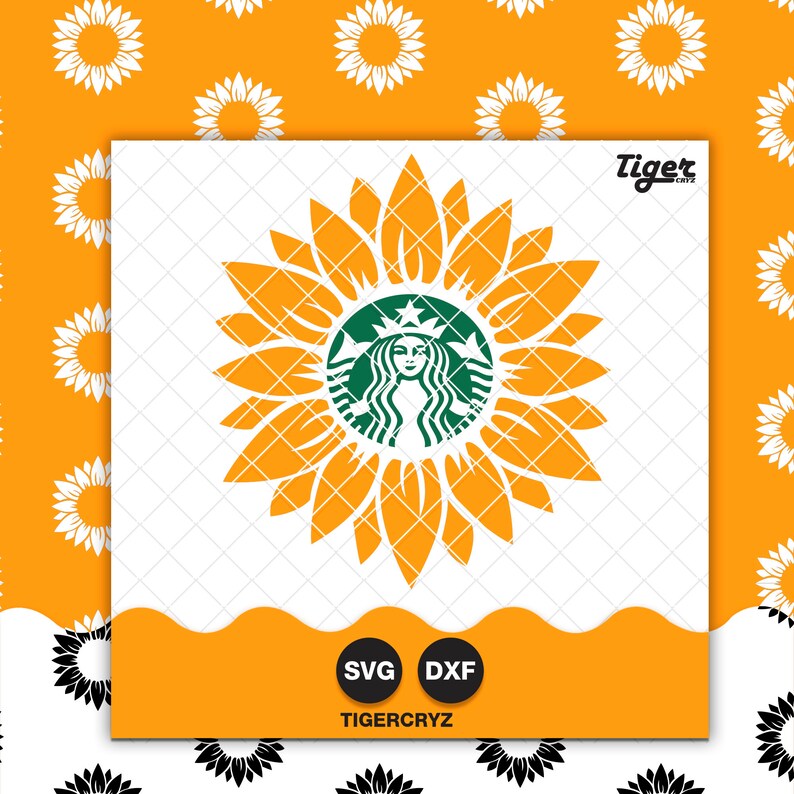 Download Sunflower SVG Flower Svg For Starbucks Venti 24 oz ...