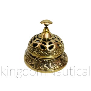 Nautische Messing Schreibtischglocke, Tischglocke, Thekenglocke, Empfangsglocke, Rufglocke, Serviceglocke Best For Decor